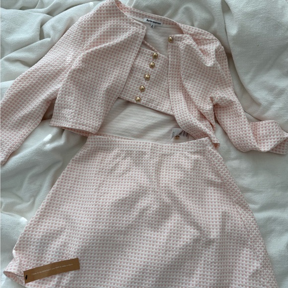 Reformation Tops - NWT reformation pink set
